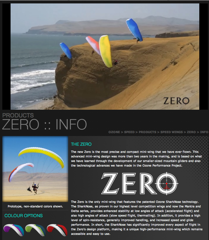 zero ozone speed wing